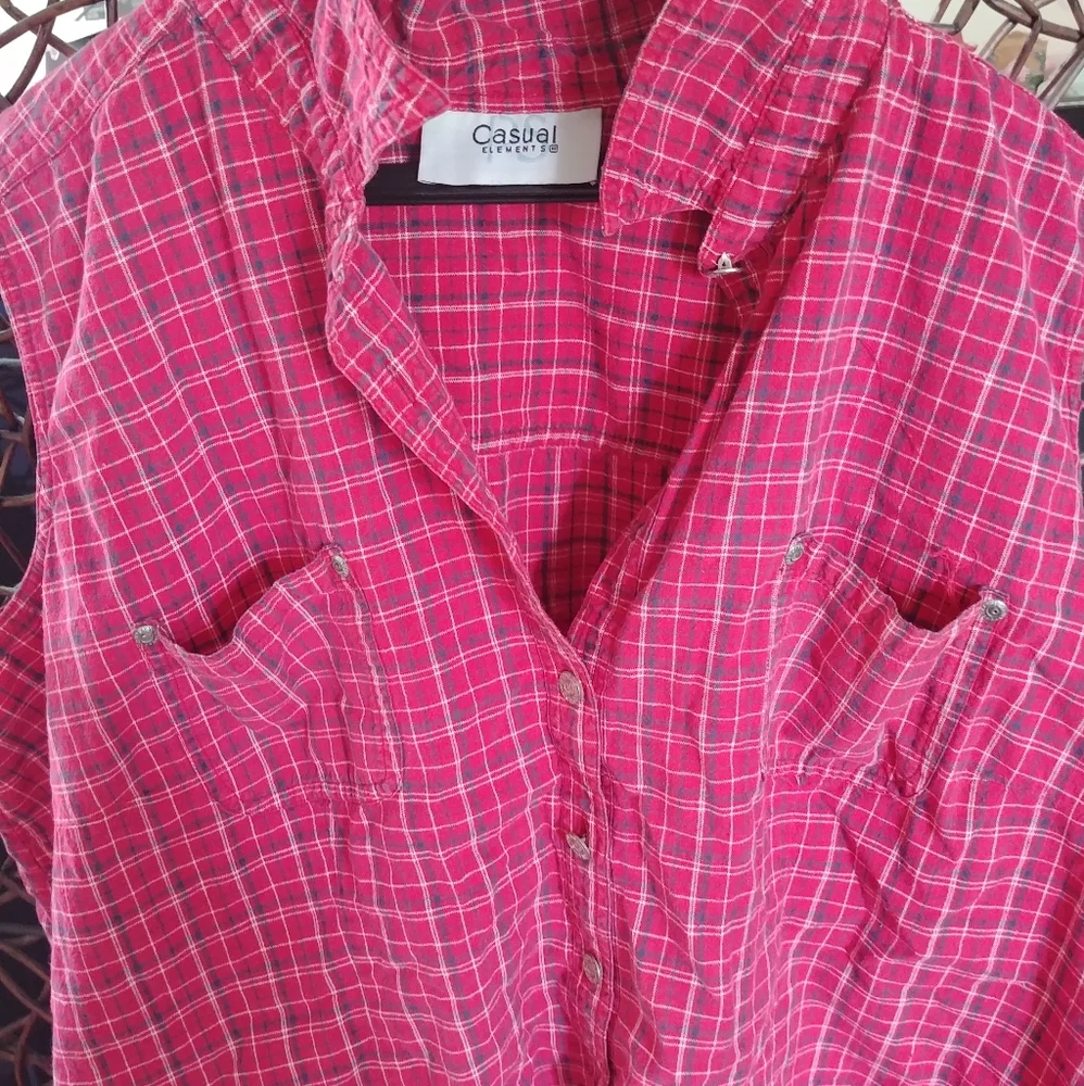 Pink Button Up Shirt - Picture 2 of 8